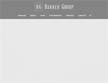 Tablet Screenshot of bannergroupllc.com